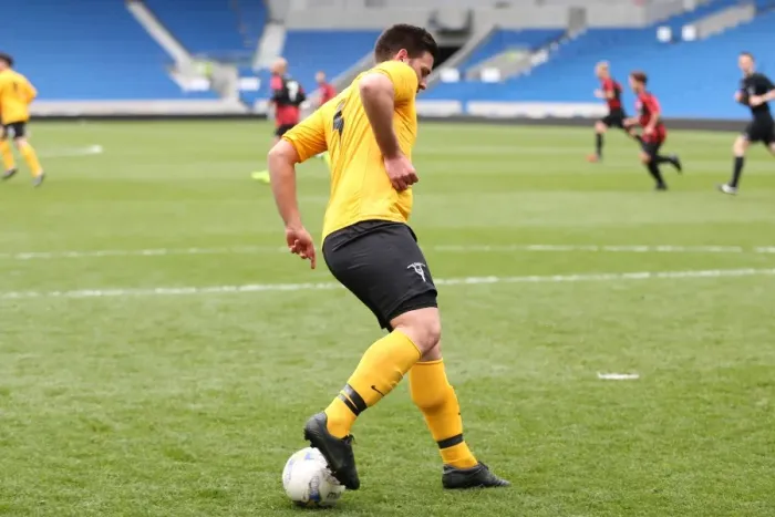 Framed Print : Brighton & Hove Albion: Playing on Pitch, April 29, 2015 (PM)