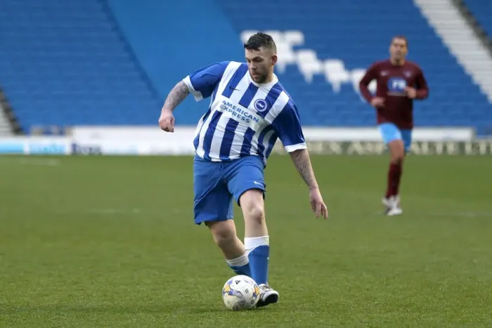 Framed Print : Brighton & Hove Albion: Playing on the Pitch (April 29, 2015)
