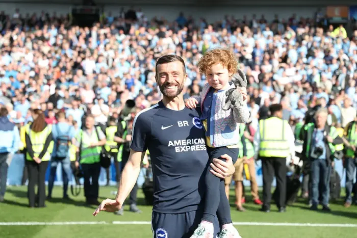 Framed Print : Brighton and Hove Albion: Premier League Survival Celebrated with Emotional Lap of Appreciation (vs. Manchester City, 12 May 2019)