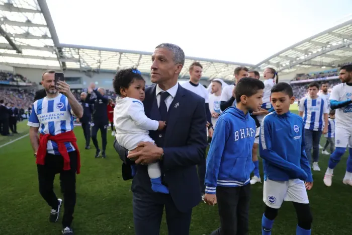 Framed Print : Brighton and Hove Albion: Premier League Survival Celebration - Players Lap of Appreciation (May 2019) Framed Print : Brighton and Hove Albion: Premier League Survival Celebration - Players Lap of Appreciation (May 2019)