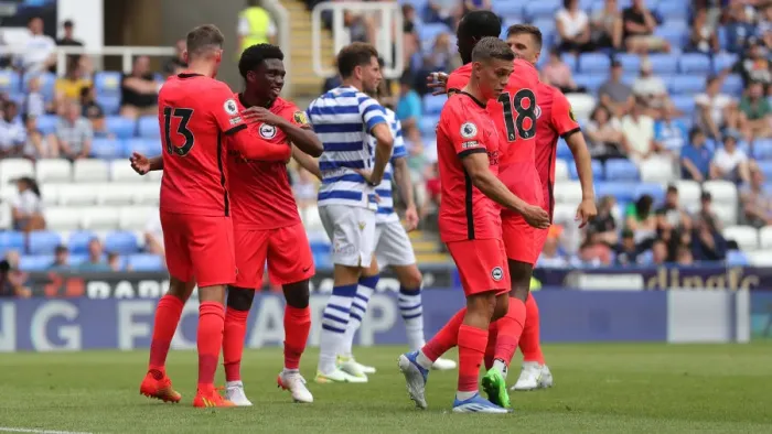 Framed Print : Brighton and Hove Albion Take on Reading in 2022 Pre-Season Friendly at Select Car Leasing Stadium Framed Print : Brighton and Hove Albion Take on Reading in 2022 Pre-Season Friendly at Select Car Leasing Stadium