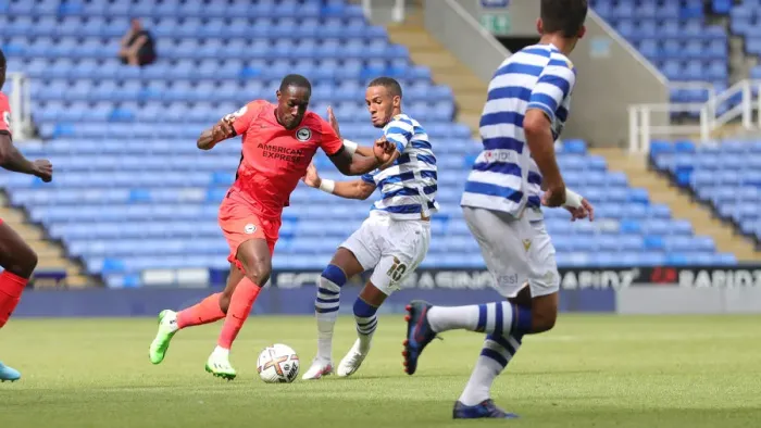 Framed Print : Brighton and Hove Albion Take on Reading in Intense Pre-Season Showdown at Select Car Leasing Stadium (23JUL22) Framed Print : Brighton and Hove Albion Take on Reading in Intense Pre-Season Showdown at Select Car Leasing Stadium (23JUL22)