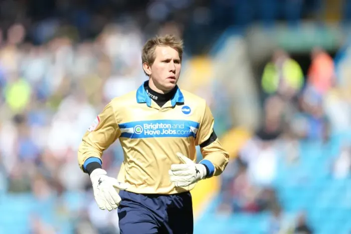 Framed Print : Brighton & Hove Albion: Tomasz Kuszczak in Action Framed Print : Brighton & Hove Albion: Tomasz Kuszczak in Action