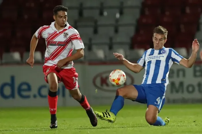 Framed Print : Brighton & Hove Albion U23s Gear Up for EFL Trophy Showdown against Stevenage (4th October 2016)