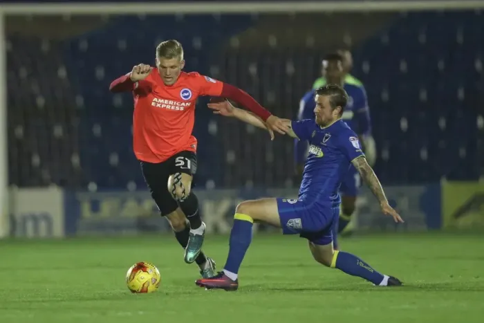 Framed Print : Brighton & Hove Albion U23s vs. AFC Wimbledon: EFL Trophy Showdown (06DEC16)