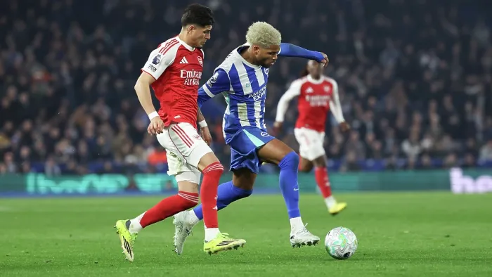 Framed Print : Brighton and Hove Albion v Arsenal Premier League 04MAR26 Framed Print : Brighton and Hove Albion v Arsenal Premier League 04MAR26