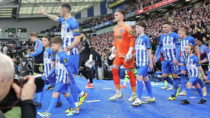 Framed Print : Brighton and Hove Albion v Arsenal Premier League 06APR24 Framed Print : Brighton and Hove Albion v Arsenal Premier League 06APR24