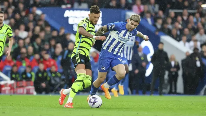 Framed Print : Brighton and Hove Albion v Arsenal Premier League 06APR24 Framed Print : Brighton and Hove Albion v Arsenal Premier League 06APR24