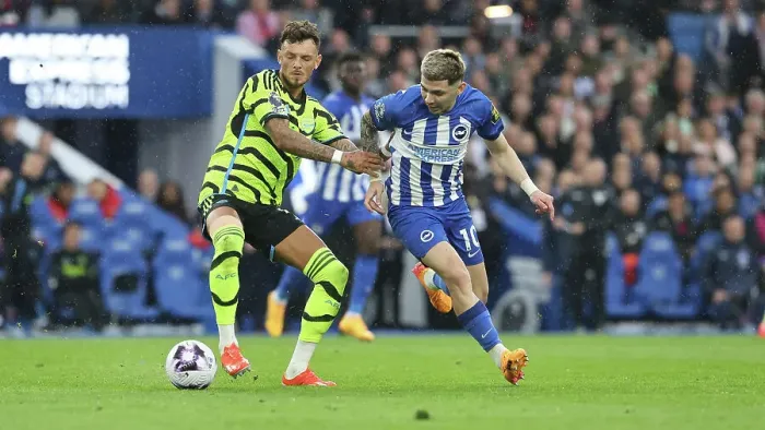 Framed Print : Brighton and Hove Albion v Arsenal Premier League 06APR24 Framed Print : Brighton and Hove Albion v Arsenal Premier League 06APR24