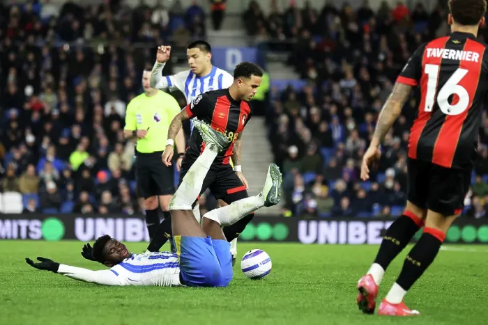 Framed Print : Brighton and Hove Albion v Bournemouth Premier League 25FEB25 Framed Print : Brighton and Hove Albion v Bournemouth Premier League 25FEB25