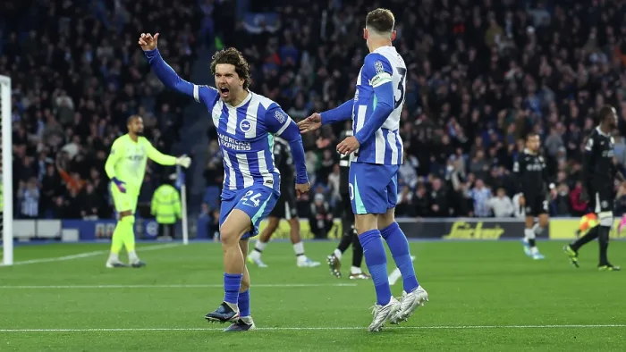 Framed Print : Brighton and Hove Albion v Chelsea Premier League 21APR26 Framed Print : Brighton and Hove Albion v Chelsea Premier League 21APR26