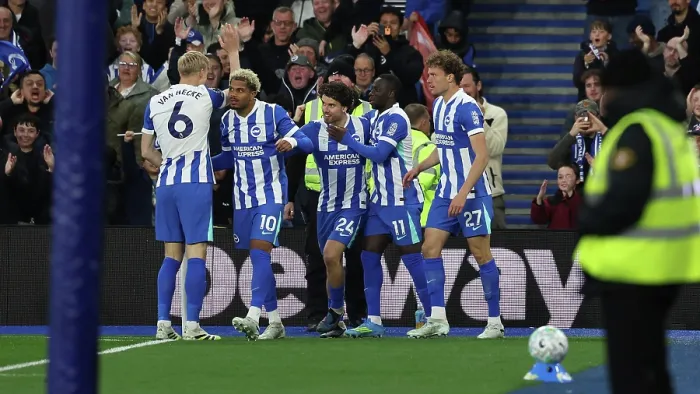 Framed Print : Brighton and Hove Albion v Chelsea Premier League 21APR26 Framed Print : Brighton and Hove Albion v Chelsea Premier League 21APR26