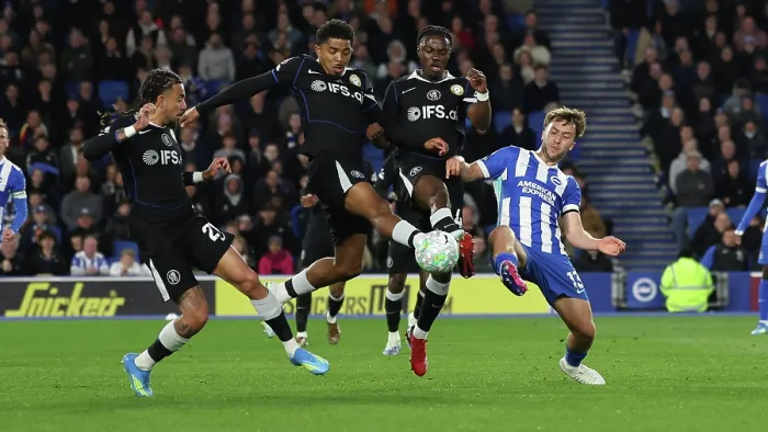 Framed Print : Brighton and Hove Albion v Chelsea Premier League 21APR26 Framed Print : Brighton and Hove Albion v Chelsea Premier League 21APR26