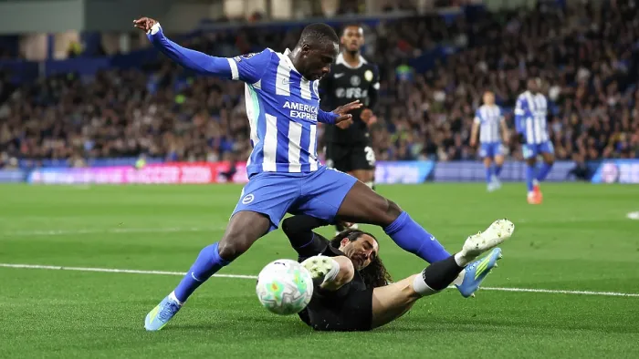 Framed Print : Brighton and Hove Albion v Chelsea Premier League 21APR26 Framed Print : Brighton and Hove Albion v Chelsea Premier League 21APR26