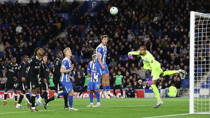 Framed Print : Brighton and Hove Albion v Chelsea Premier League 21APR26 Framed Print : Brighton and Hove Albion v Chelsea Premier League 21APR26