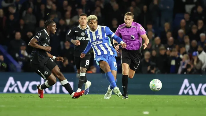 Framed Print : Brighton and Hove Albion v Chelsea Premier League 21APR26 Framed Print : Brighton and Hove Albion v Chelsea Premier League 21APR26