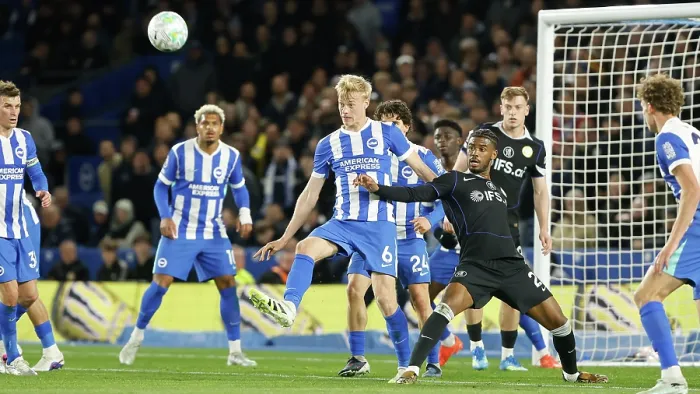 Framed Print : Brighton and Hove Albion v Chelsea Premier League 21APR26 Framed Print : Brighton and Hove Albion v Chelsea Premier League 21APR26