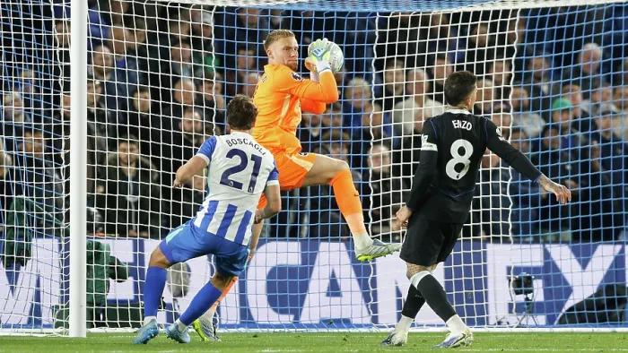 Framed Print : Brighton and Hove Albion v Chelsea Premier League 21APR26 Framed Print : Brighton and Hove Albion v Chelsea Premier League 21APR26