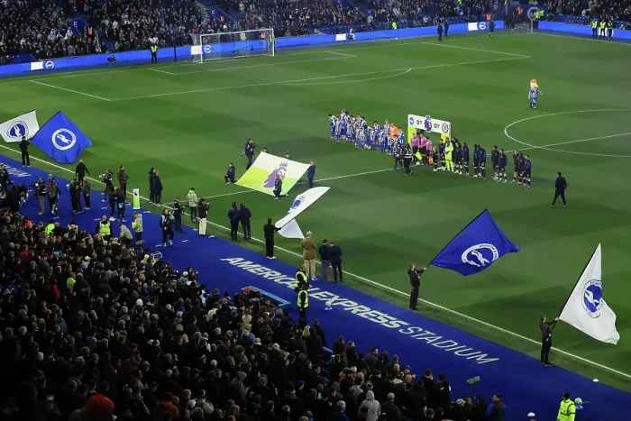 Framed Print : Brighton and Hove Albion v Chelsea Premier League 21APR26 Framed Print : Brighton and Hove Albion v Chelsea Premier League 21APR26