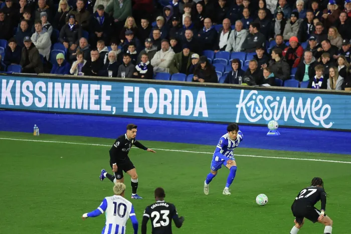 Framed Print : Brighton and Hove Albion v Chelsea Premier League 21APR26 Framed Print : Brighton and Hove Albion v Chelsea Premier League 21APR26