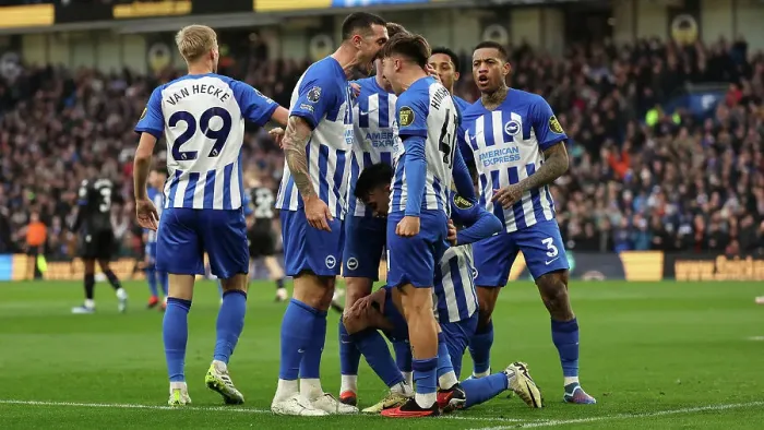 Framed Print : Brighton and Hove Albion v Crystal Palace Premier League 04FEB24 Framed Print : Brighton and Hove Albion v Crystal Palace Premier League 04FEB24