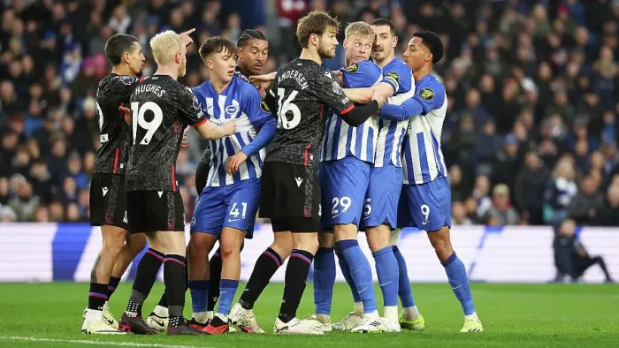 Framed Print : Brighton and Hove Albion v Crystal Palace Premier League 04FEB24 Framed Print : Brighton and Hove Albion v Crystal Palace Premier League 04FEB24
