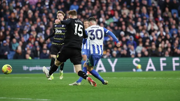 Framed Print : Brighton and Hove Albion v Everton Premier League 31JAN26 Framed Print : Brighton and Hove Albion v Everton Premier League 31JAN26