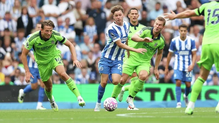 Framed Print : Brighton and Hove Albion v Fulham Premier League 16AUG25 Framed Print : Brighton and Hove Albion v Fulham Premier League 16AUG25