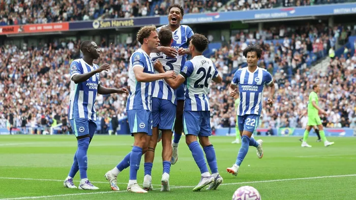 Framed Print : Brighton and Hove Albion v Fulham Premier League 16AUG25 Framed Print : Brighton and Hove Albion v Fulham Premier League 16AUG25