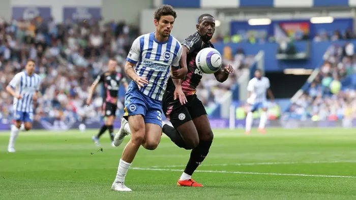 Framed Print : Brighton and Hove Albion v Leicester City Premier League 12APR25 Framed Print : Brighton and Hove Albion v Leicester City Premier League 12APR25