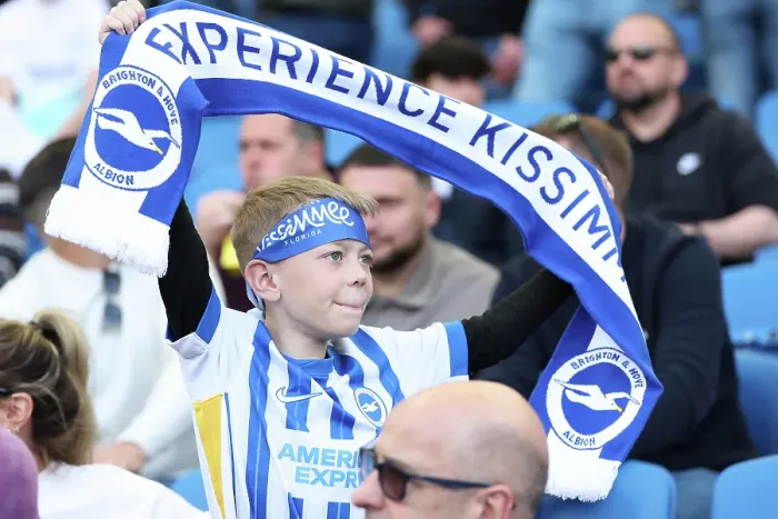 Framed Print : Brighton and Hove Albion v Leicester City Premier League 12APR25 Framed Print : Brighton and Hove Albion v Leicester City Premier League 12APR25