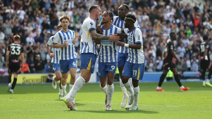 Framed Print : Brighton and Hove Albion v Leicester City Premier League 12APR25 Framed Print : Brighton and Hove Albion v Leicester City Premier League 12APR25