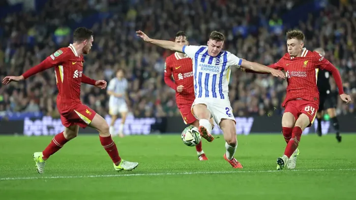 Framed Print : Brighton and Hove Albion v Liverpool Carabao Cup 30OCT24 Framed Print : Brighton and Hove Albion v Liverpool Carabao Cup 30OCT24