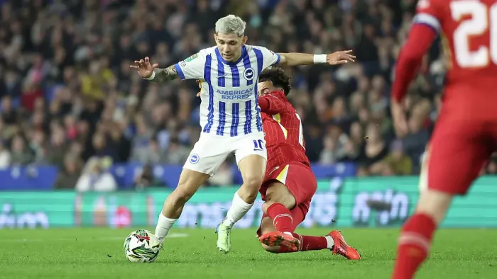 Framed Print : Brighton and Hove Albion v Liverpool Carabao Cup 30OCT24 Framed Print : Brighton and Hove Albion v Liverpool Carabao Cup 30OCT24