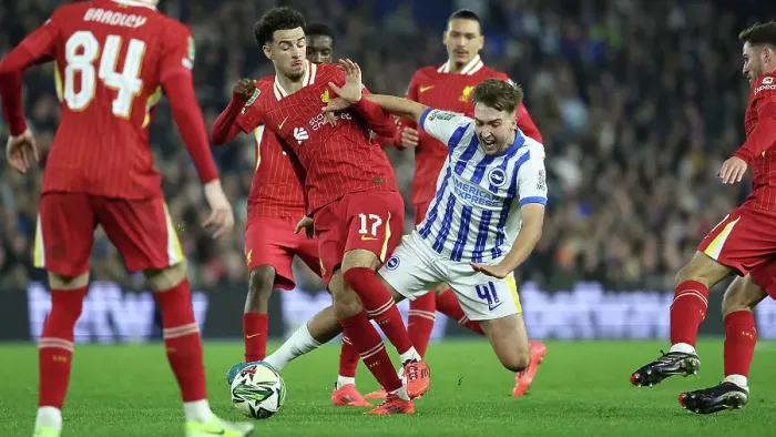 Framed Print : Brighton and Hove Albion v Liverpool Carabao Cup 30OCT24 Framed Print : Brighton and Hove Albion v Liverpool Carabao Cup 30OCT24