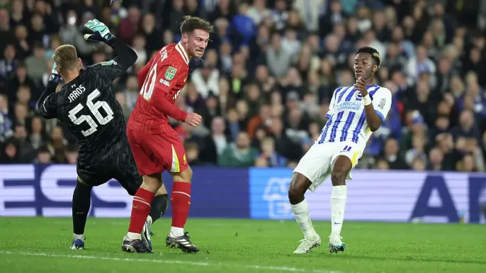 Framed Print : Brighton and Hove Albion v Liverpool Carabao Cup 30OCT24 Framed Print : Brighton and Hove Albion v Liverpool Carabao Cup 30OCT24