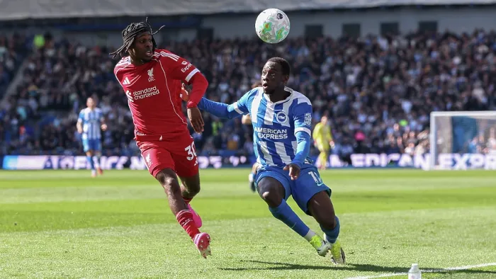 Framed Print : Brighton and Hove Albion v Liverpool Premier League 16MAR26 Framed Print : Brighton and Hove Albion v Liverpool Premier League 16MAR26
