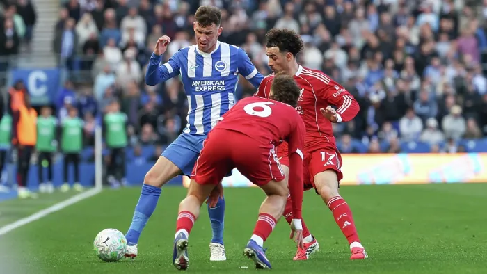 Framed Print : Brighton and Hove Albion v Liverpool Premier League 16MAR26 Framed Print : Brighton and Hove Albion v Liverpool Premier League 16MAR26