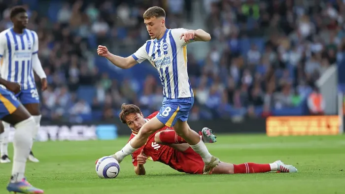Framed Print : Brighton and Hove Albion v LIverpool Premier League 19MAY25