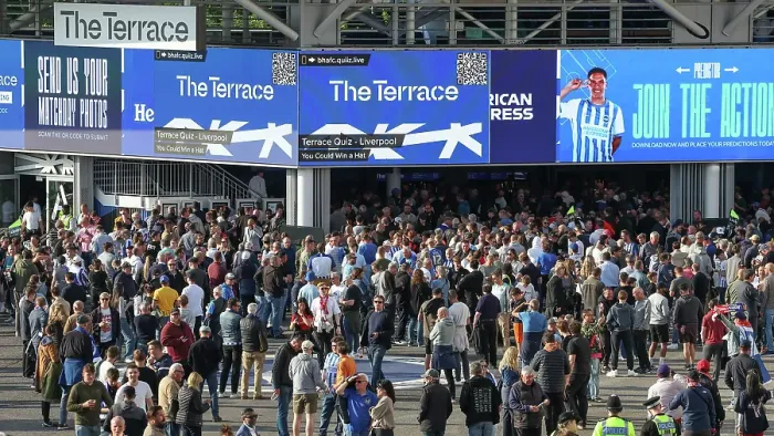 Framed Print : Brighton and Hove Albion v LIverpool Premier League 19MAY25 Framed Print : Brighton and Hove Albion v LIverpool Premier League 19MAY25