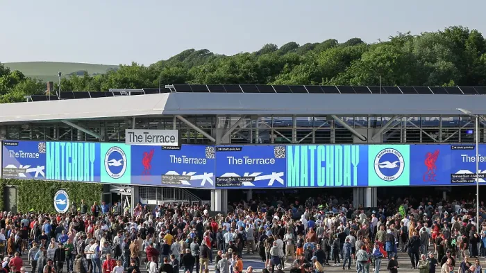Framed Print : Brighton and Hove Albion v LIverpool Premier League 19MAY25 Framed Print : Brighton and Hove Albion v LIverpool Premier League 19MAY25