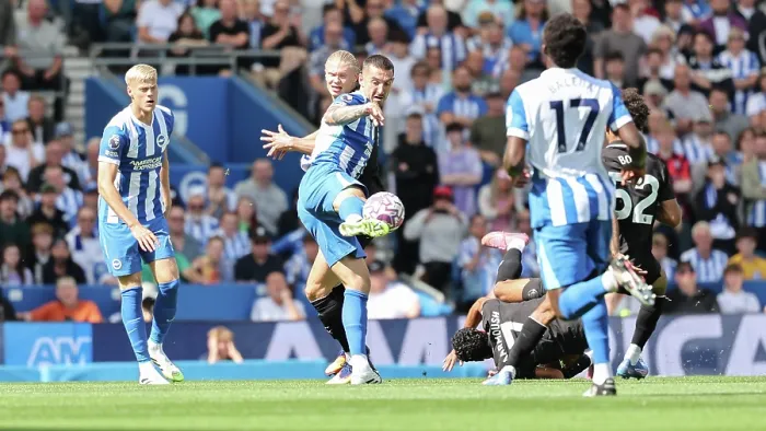 Framed Print : Brighton and Hove Albion v Manchester City Premier League 31AUG25 Framed Print : Brighton and Hove Albion v Manchester City Premier League 31AUG25