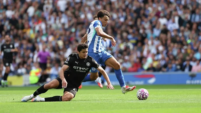 Framed Print : Brighton and Hove Albion v Manchester City Premier League 31AUG25 Framed Print : Brighton and Hove Albion v Manchester City Premier League 31AUG25