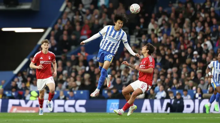 Framed Print : Brighton and Hove Albion v Nottingham Forest FA Cup quarter final 29MAR25 Framed Print : Brighton and Hove Albion v Nottingham Forest FA Cup quarter final 29MAR25