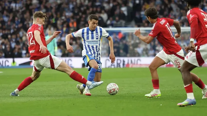 Framed Print : Brighton and Hove Albion v Nottingham Forest FA Cup quarter final 29MAR25 Framed Print : Brighton and Hove Albion v Nottingham Forest FA Cup quarter final 29MAR25