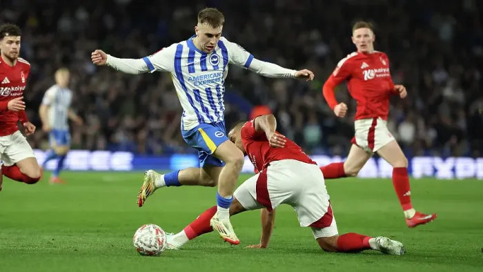 Framed Print : Brighton and Hove Albion v Nottingham Forest FA Cup quarter final 29MAR25 Framed Print : Brighton and Hove Albion v Nottingham Forest FA Cup quarter final 29MAR25