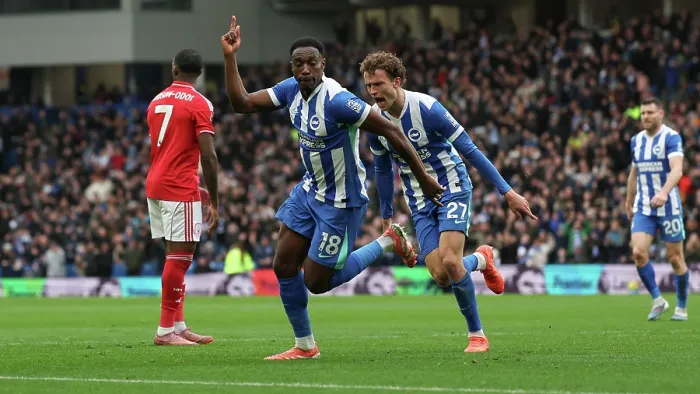 Framed Print : Brighton and Hove Albion v Nottingham Forest Premier League 01MAR26 Framed Print : Brighton and Hove Albion v Nottingham Forest Premier League 01MAR26