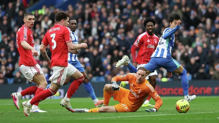 Framed Print : Brighton and Hove Albion v Nottingham Forest Premier League 01MAR26 Framed Print : Brighton and Hove Albion v Nottingham Forest Premier League 01MAR26