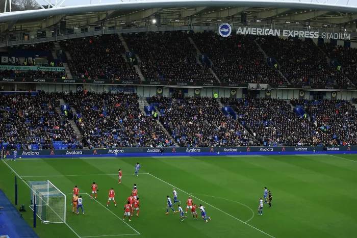 Framed Print : Brighton and Hove Albion v Nottingham Forest Premier League 01MAR26 Framed Print : Brighton and Hove Albion v Nottingham Forest Premier League 01MAR26
