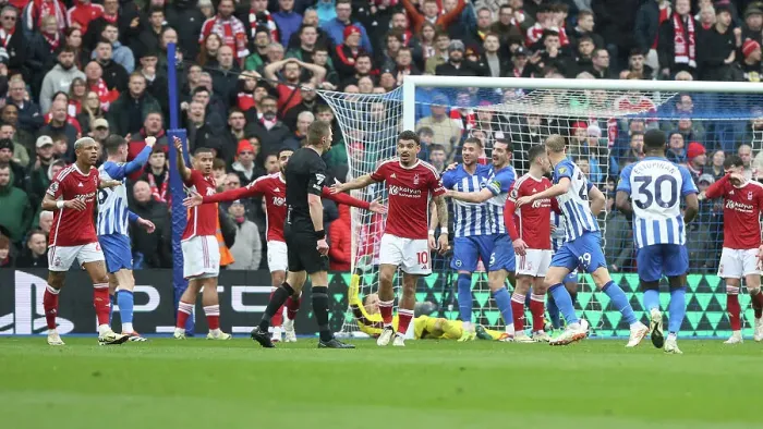 Framed Print : Brighton and Hove Albion v Nottingham Forest Premier League 10MAR24 Framed Print : Brighton and Hove Albion v Nottingham Forest Premier League 10MAR24